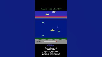 Seaquest - 1983 - Atari 2600 ( Atari VCS ) ( Shorts ) #games #atari #atari2600 #atarivcs #retrogames