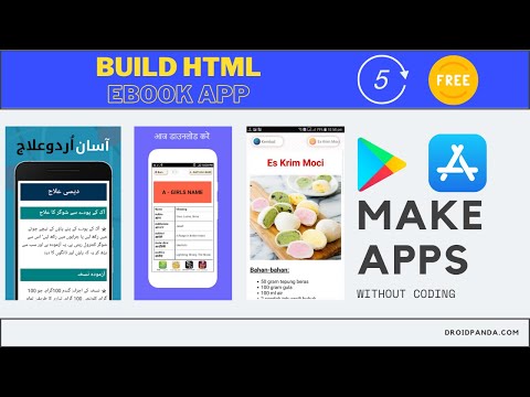 How to make free html ebook android aab and apk in under 5 minutes this no coding free app builder