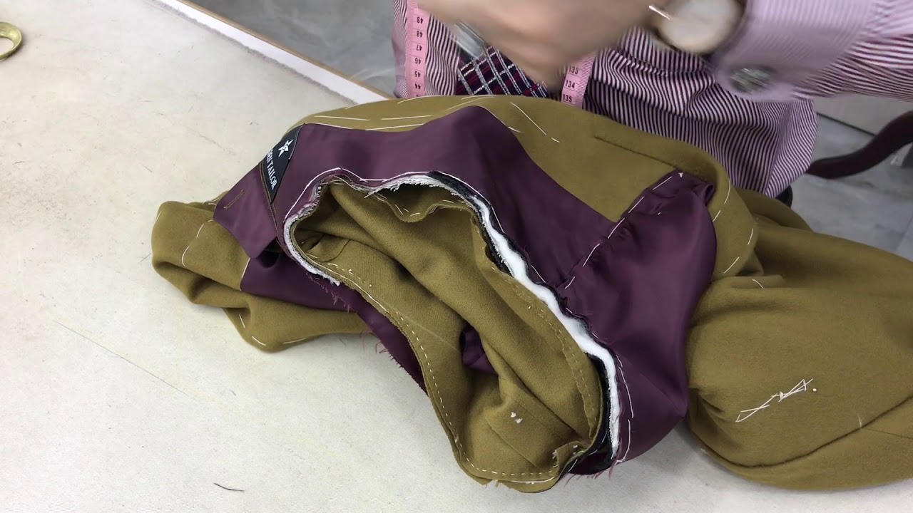 【金興西服  全手工西服製作-15.上袖】