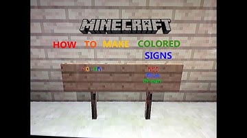 Minecraft PS3/Xbox360-How To Make Coloured Signs (NO MODS!)