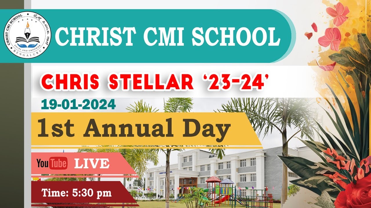 CHRIST CMI SCHOOL , CHRIS STELLAR 2023 24 Live Stream - YouTube - Cmi Screen Stellar Centre Counter For Interruption Village