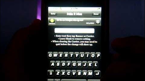 How to install custom carrier logo on iphone, 3g, ipod touch 1/2 Gen