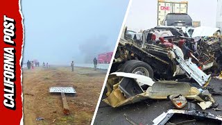 Mive 59-Car Pileup Along Californias Highway 99