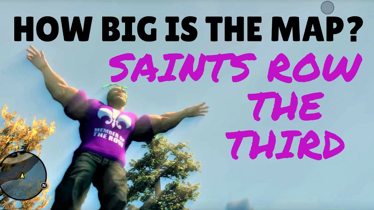 HOW BIG IS THE MAP in Saints Row The Third? Walk Across the Map