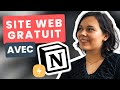 Crer un site web gratuit et sans savoir coder en utilisant notion et super 