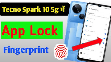 Tecno spark 10 5g me app me fingerprint lock kaise lagaye / how to set fingerprint app lock in tecno
