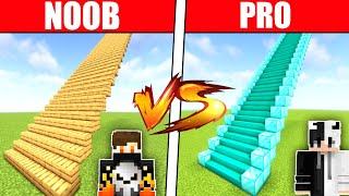 Minecraft NOOB vs PRO : 😱 Staircase Building Challenge with @DashEmpireOG