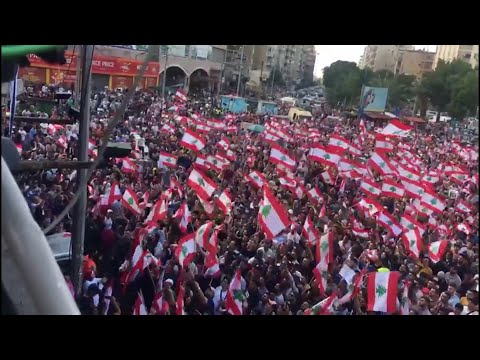 لبنان تظاهرات حاشدة في بعلبك معقل حزب الله شرق البلاد