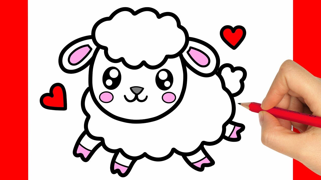 Cómo Dibujar Una Linda Oveja