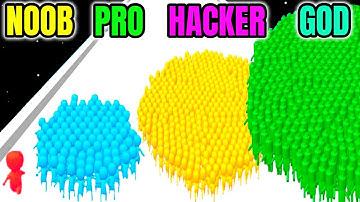 NOOB vs PRO vs HACKER vs GOD - Count Master: Crowd Runner 3D