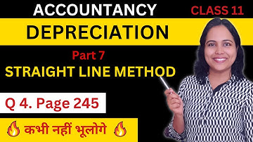 Accountancy Class 11 Depreciation solved problems | Q 4 page 245 | Maharashtra Board | Part 7