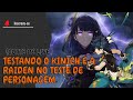 [CORTE DE LIVE] Teste de personagem - Kinich e Raiden Shogun.