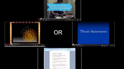 Thesis Statement Activity