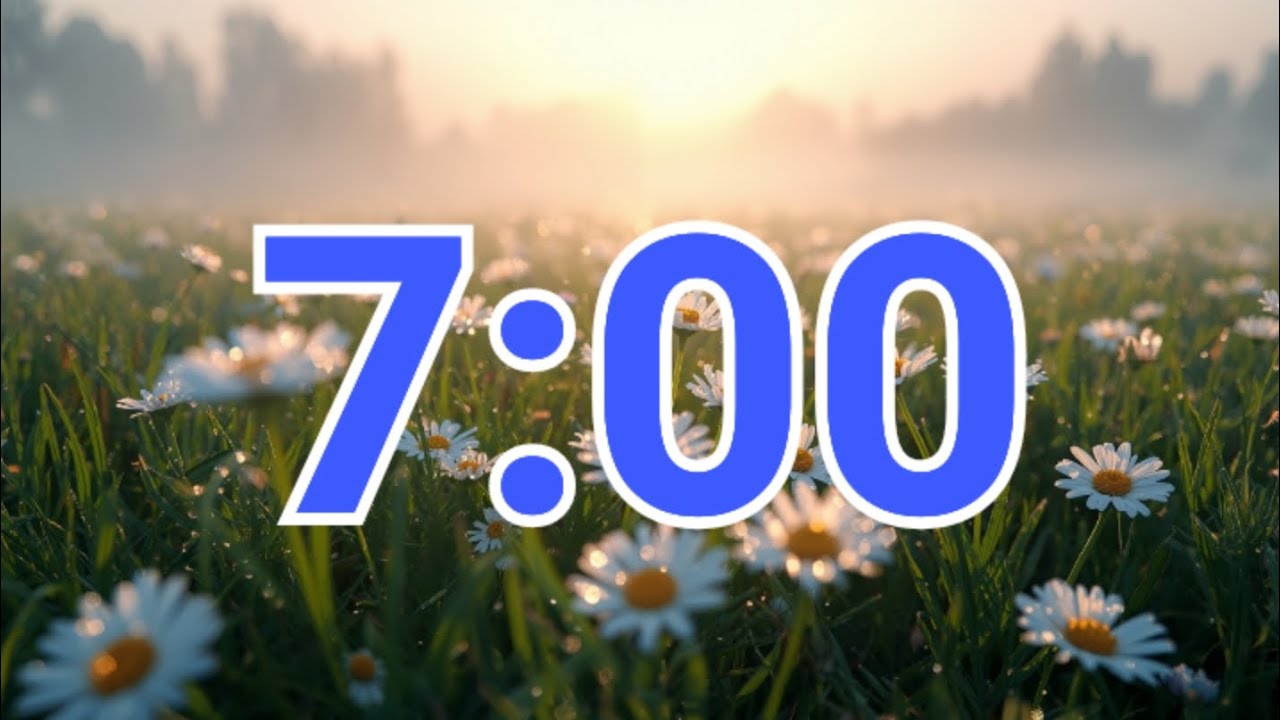 Timer Morning 7-Minute Morning Dew Daisy Timer – Gentle Countdown for Relaxation ...
