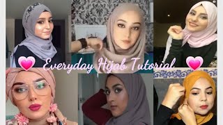 Simple, Everyday  Hijab Tutorial لفات حجاب 2020 سهلة وأنيقة لكل يوم