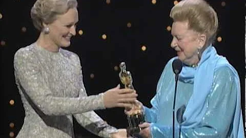 Deborah Kerr receiving an Honorary Oscar