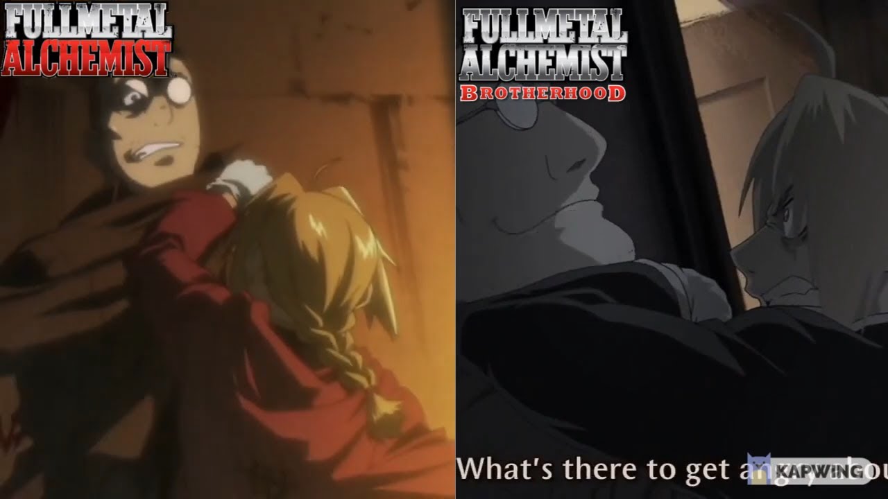 Nina Tucker Chimera Scene Fullmetal Alchemist Vs Comparison Youtube