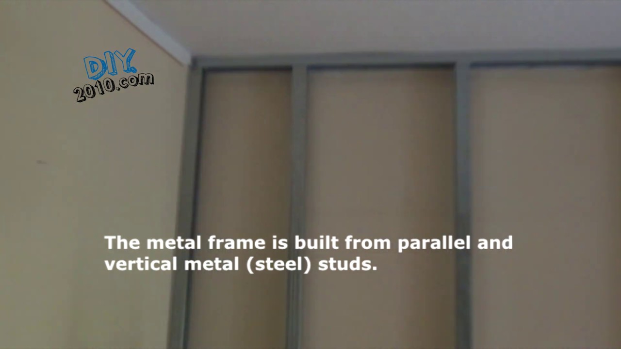 How to install drywall and insulation part A How to install a metal