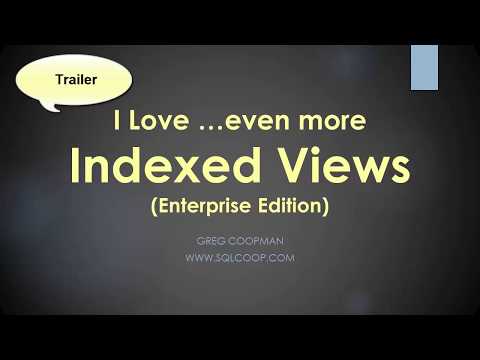 Trailer for Indexed Views in SQL Server Enterprise Edition