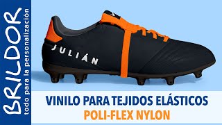 ⚽ Botas fútbol personalizadas con vinilo textil POLI-FLEX NYLON Politape -  YouTube