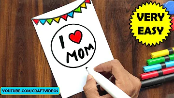 How to draw mothers day card #Shorts #MothersDay #MotherCard