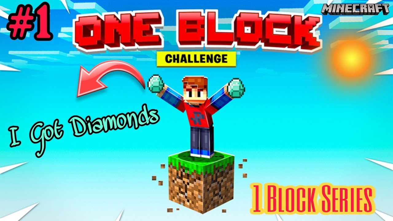 I Started A New 1 Block Series In Minecraft World ll I Got Diamond In ...