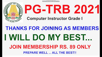 PG TRB COMPUTER INSTRUCTOR MEMBERS | VIBRANT ONLINE ACADEMY