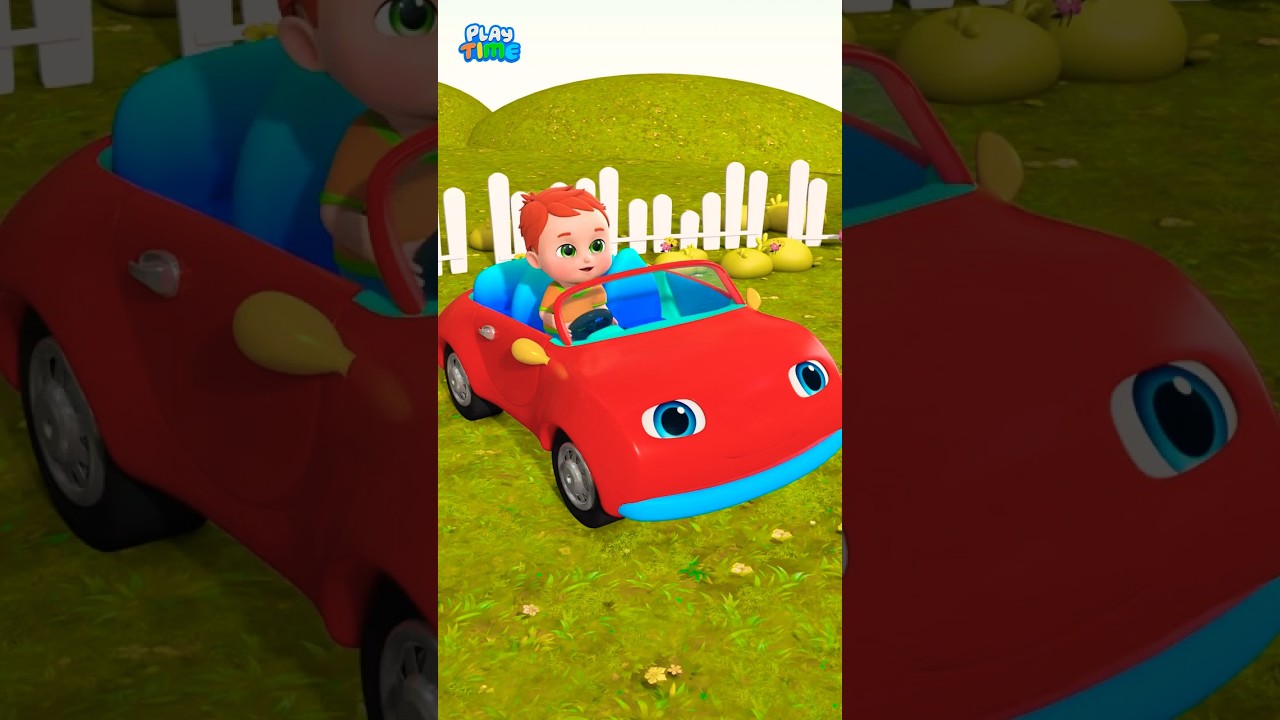 Wheels On The Car Go Round And Round  | Nursery Cartoon Rhymes Songs 