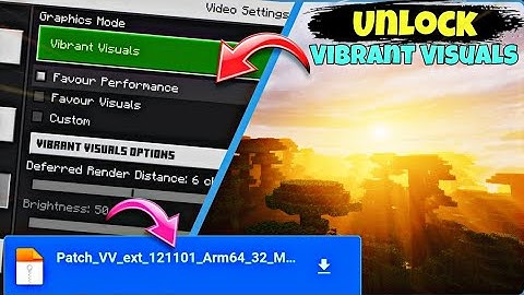 Minecraft Vibrant Visuals Shaders Extended Support | Patch 1.21.101 (Bedrock)