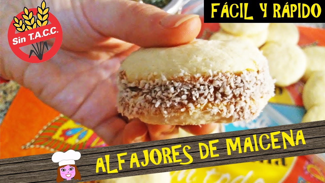 Alfajores de maicena sin gluten (sin tacc) que se deshacen en la boca |#7 Cocinar sin gluten desde 0