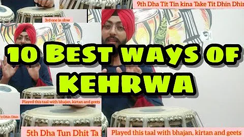 10 BEST PATTERNS OF KEHRWA TAAL | TABLAGRAM