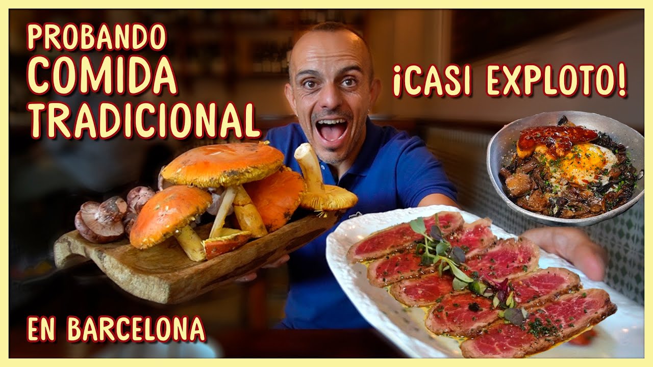 Restaurante MUY FAMOSO 👑 Un CLÁSICO Moderno de Barcelona 😍 Producto de temporada y tradicional 🍄🥩