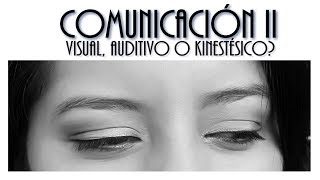 COMUNICACIÓN II. VISUAL, AUDITIVO O KINESTÉSICO? VIDEO ANIMADO