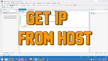 Visual Studio 2012 - How to get IP from Hostname