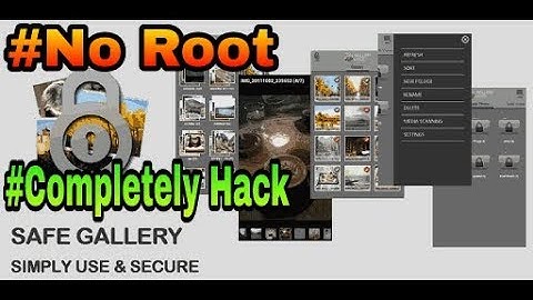 How to hack safe gallery (no root)