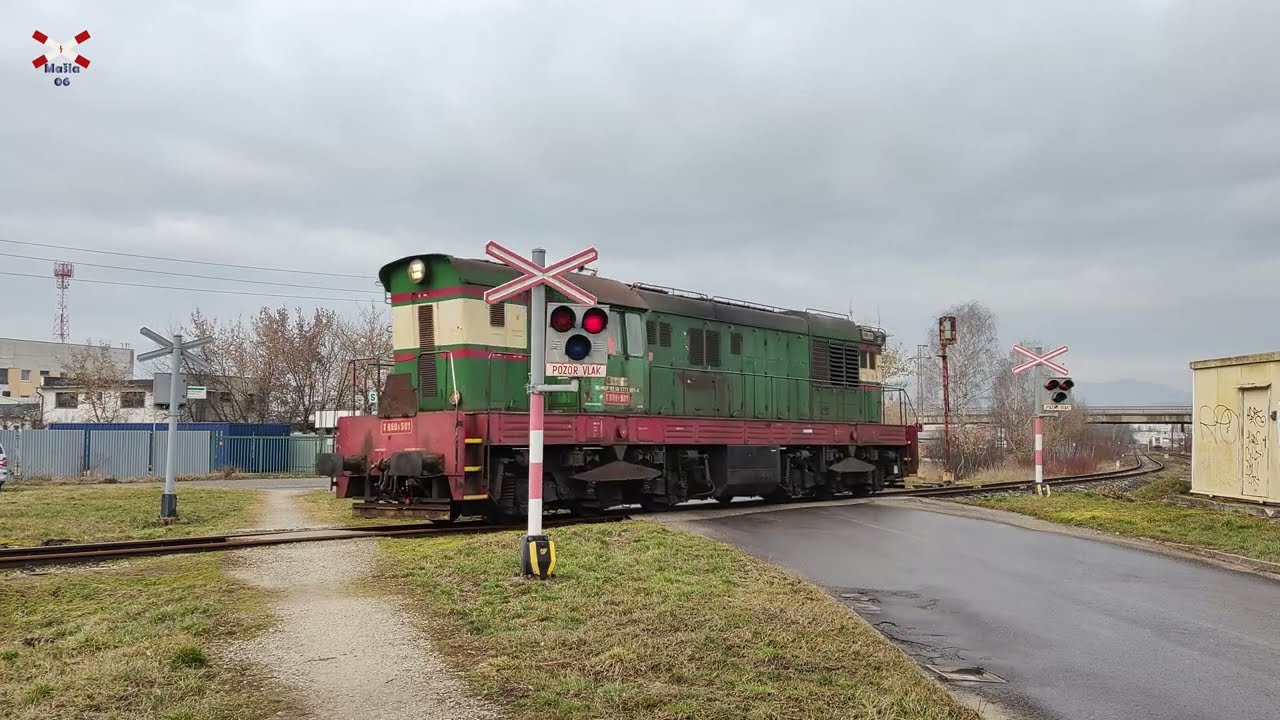 Železničné priecestie Prievidza #2 (8.3.2023) (Slovak railroad crossing)[4K]