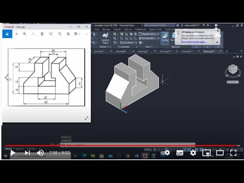 Autocad 3D katı model uygulamaları-1