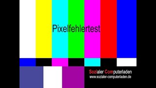 Pixelfehlertest Testton Sozialer Computerladen