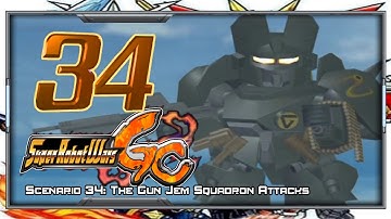 Super Robot Wars GC [English] - Walkthrough - Scenario 34 [The Gun Jem Squadron Attacks]