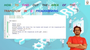How to find out the area of the Trapezium in C programming
