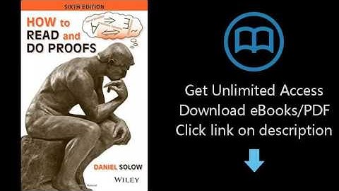 Download How to Read and Do Proofs: An Introduction to Mathematical Thought Processes PDF