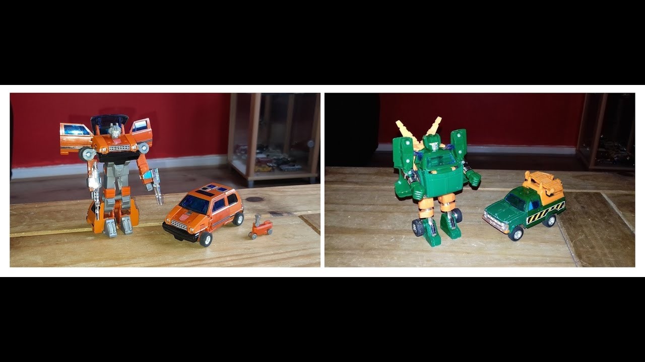 ダイアクロン カーロボット No 8 4WDレッカー車とNo 6 ホンダ・シティS