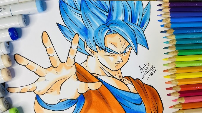 Goku on X: Desenho do Goku Super Saiyajin 3 feito pelo @WaltVitinho 😍💛   / X