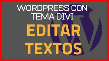Cómo editar los textos de nuestra página de Wordpress con DIVI [TUTORIAL 100% ESPAÑOL]