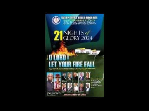 DAY 20 || THEME: OH LORD LET YOUR FIRE FALL || AUGUST 29th || MINISTER ...