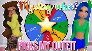 LETTING A MYSTERY WHEEL CHOOSE THE COLOR OF MY OUTFIT | Roblox Dress To Impress