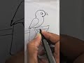 How to Draw Bird #shorts #viralshorts #uploadshorts #youtubeshort #trending #subscribe #drawing #art