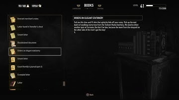 BOOKS: Orders on elegant stationery (Witcher 3 In-Game Lore Read Aloud)