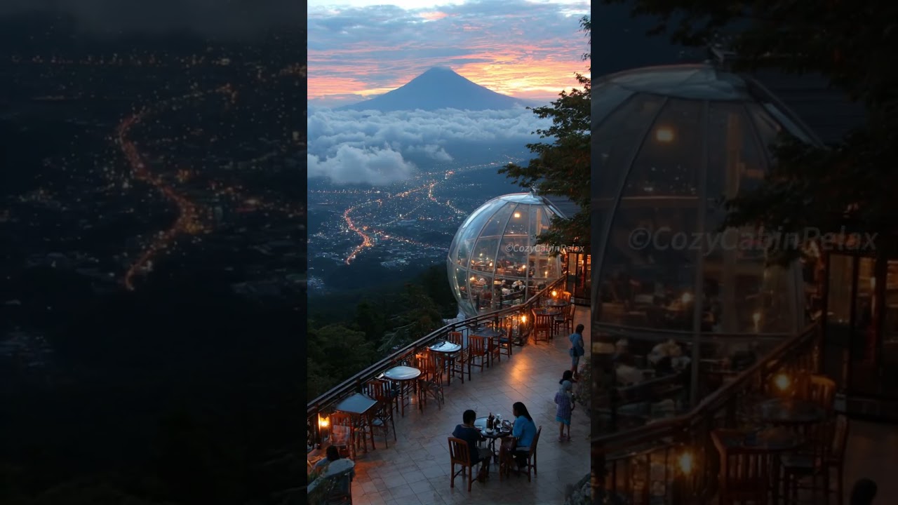 In The Ultimate Cliffside Bubble Tent Restaurant #restaurantexperience #sereneescape