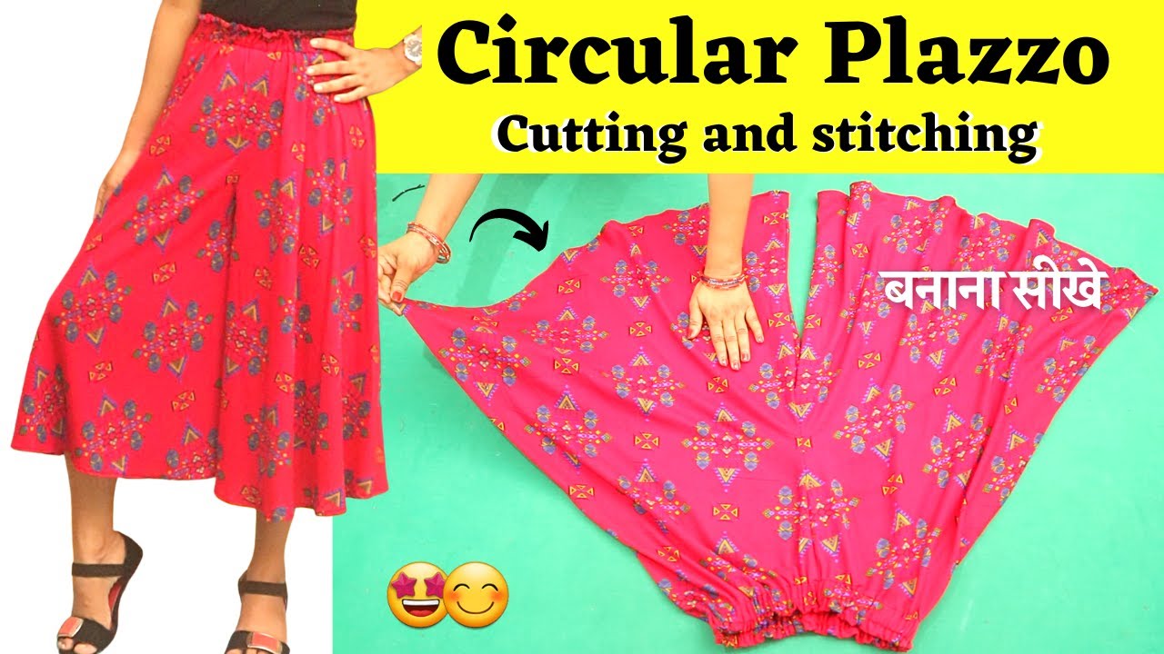 stitching plazo design